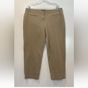 Talbots Tan Signature Pants Zip Pockets Womens Size‎ 16 (1318)